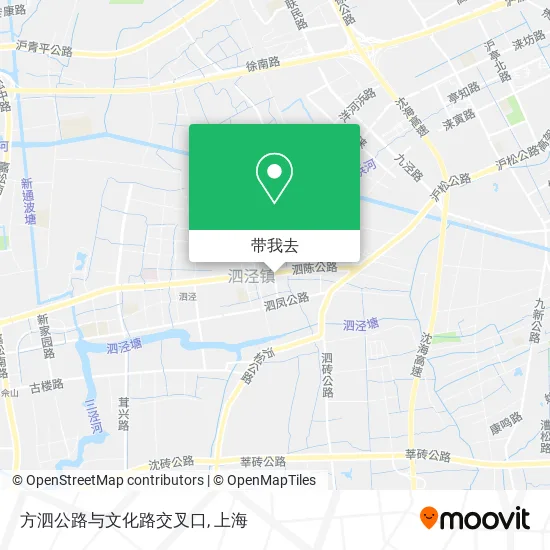 方泗公路与文化路交叉口地图