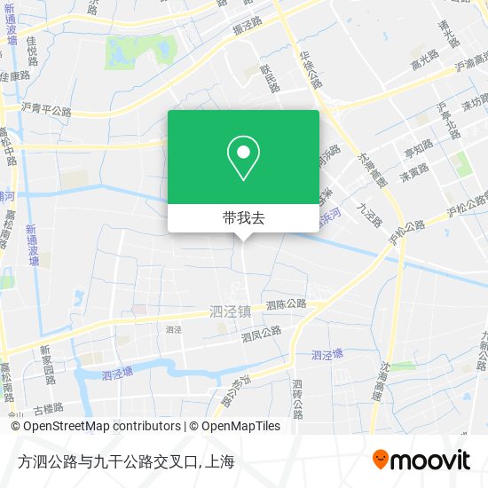 方泗公路与九干公路交叉口地图