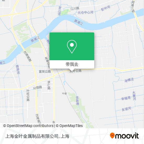 上海金叶金属制品有限公司地图