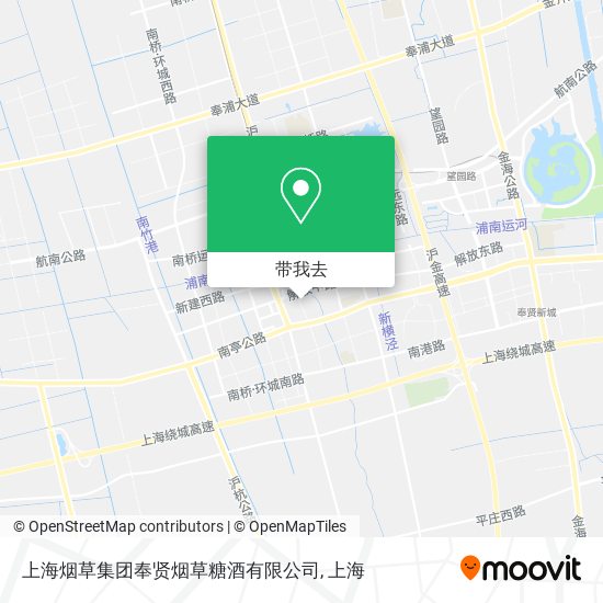 上海烟草集团奉贤烟草糖酒有限公司地图