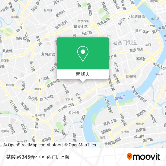 茶陵路345弄小区-西门地图