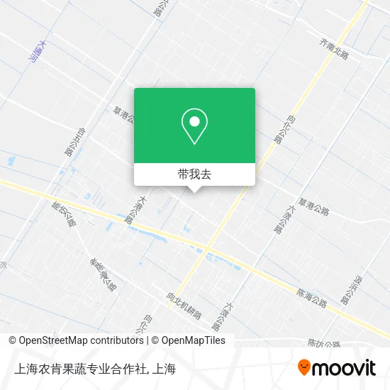 上海农肯果蔬专业合作社地图