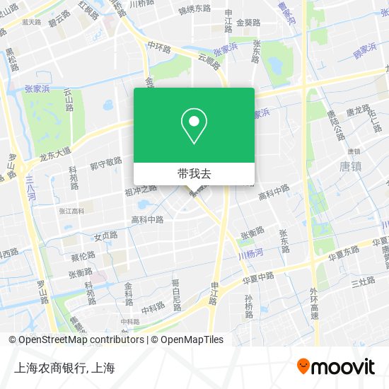 上海农商银行地图