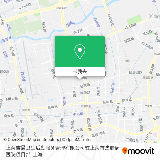 上海吉晨卫生后勤服务管理有限公司驻上海市皮肤病医院项目部地图