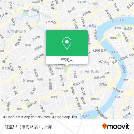红盔甲（淮海路店）地图