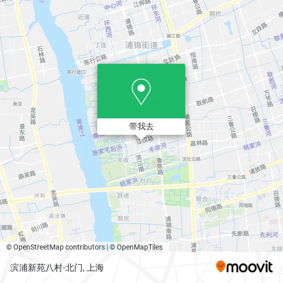 滨浦新苑八村-北门地图