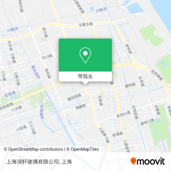 上海润轩玻璃有限公司地图