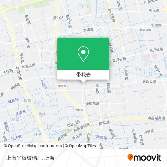 上海平板玻璃厂地图