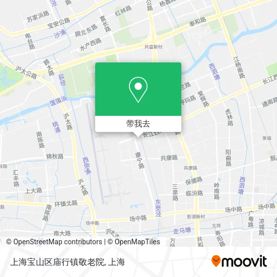 上海宝山区庙行镇敬老院地图