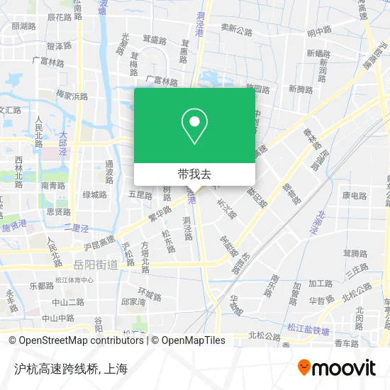 沪杭高速跨线桥地图