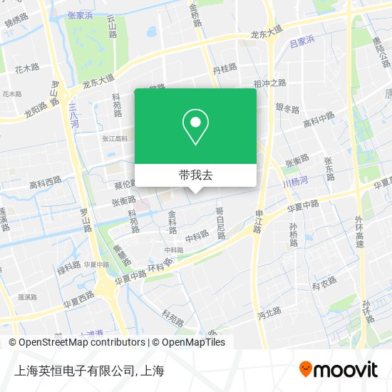 上海英恒电子有限公司地图