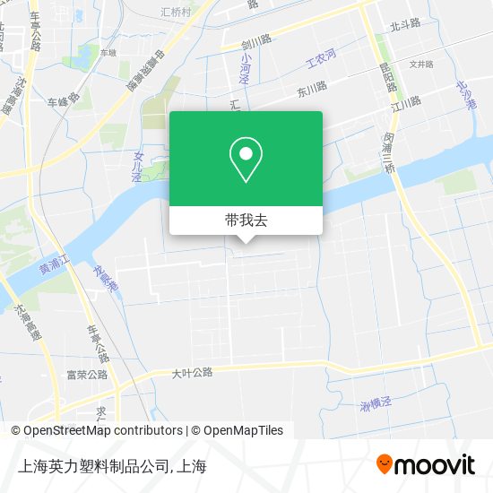上海英力塑料制品公司地图