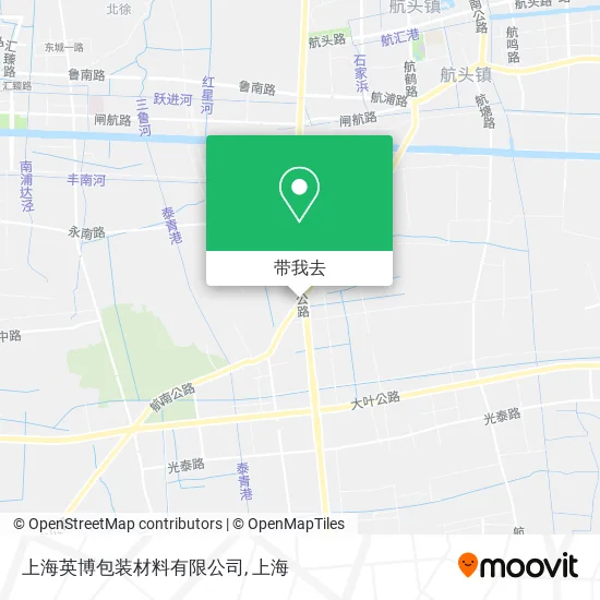 上海英博包装材料有限公司地图