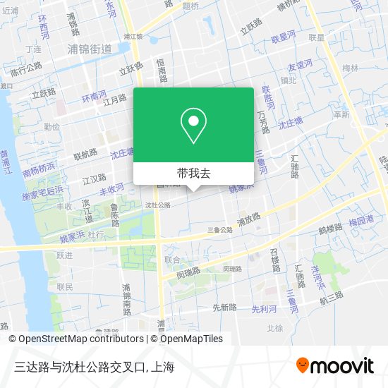 三达路与沈杜公路交叉口地图