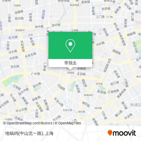 地锅鸡(中山北一路)地图