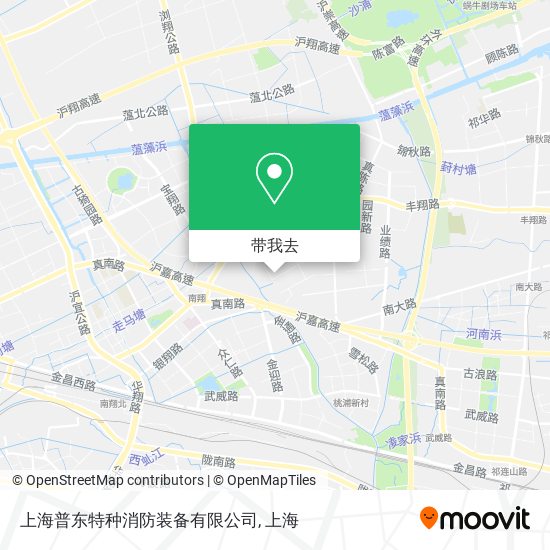 上海普东特种消防装备有限公司地图