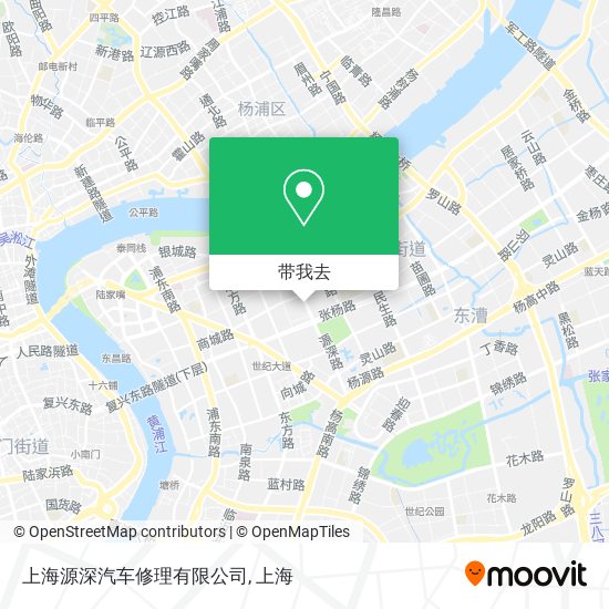 上海源深汽车修理有限公司地图