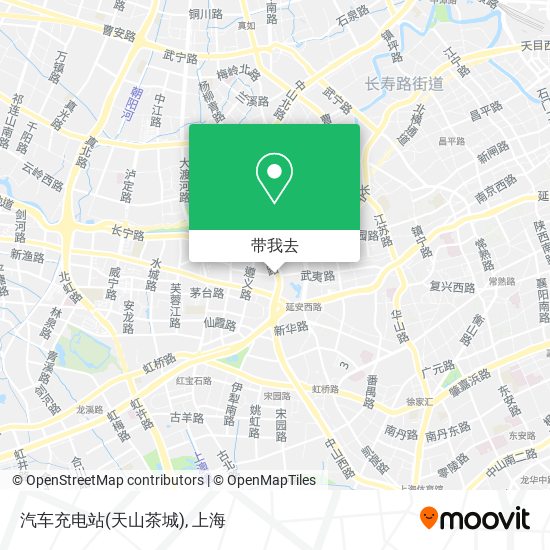 汽车充电站(天山茶城)地图