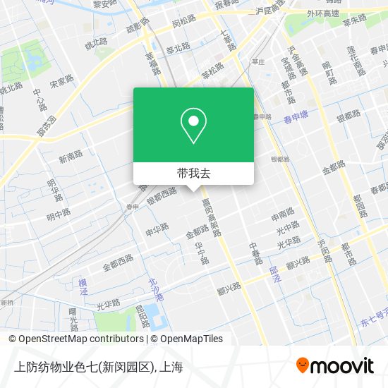上防纺物业色七(新闵园区)地图