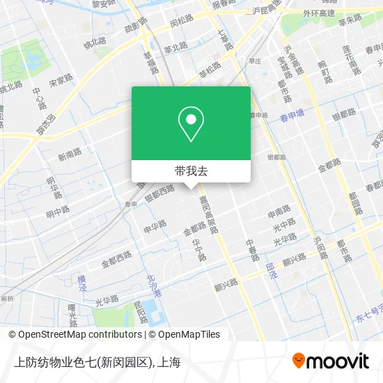 上防纺物业色七(新闵园区)地图