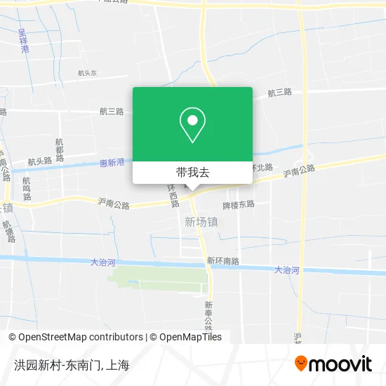 洪园新村-东南门地图