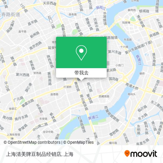 上海清美牌豆制品经销店地图