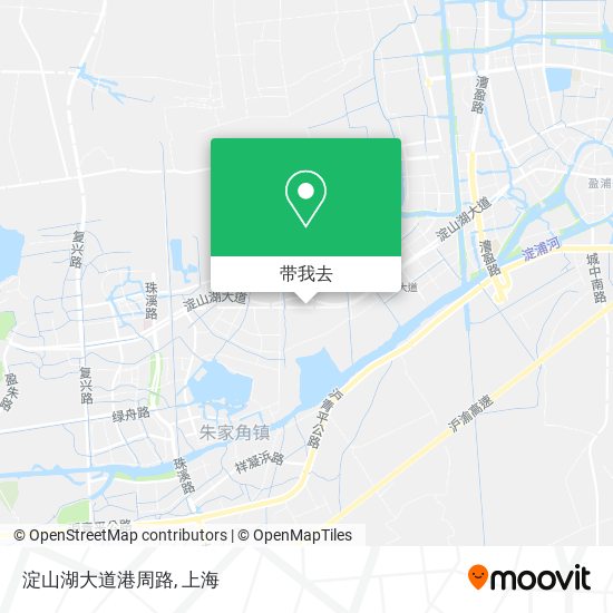 淀山湖大道港周路地图