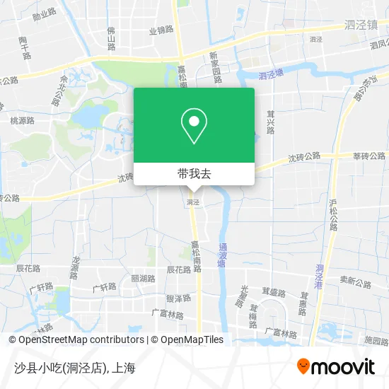 沙县小吃(洞泾店)地图