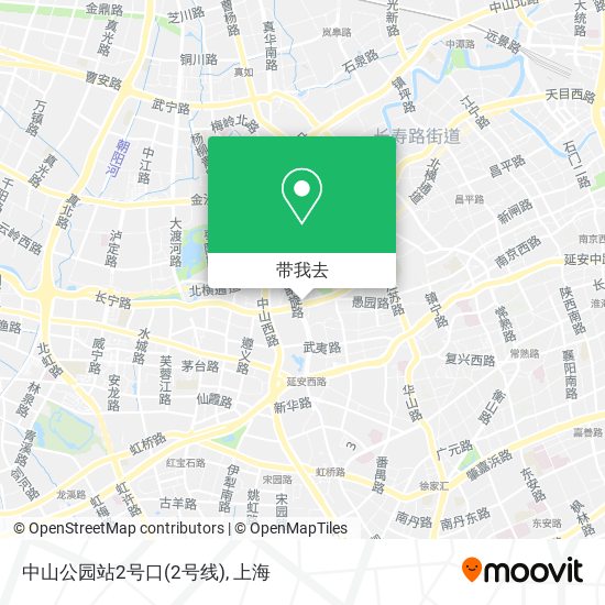 中山公园站2号口(2号线)地图