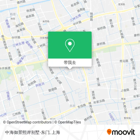 中海御景熙岸别墅-东门地图