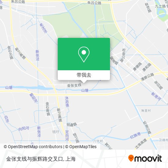 金张支线与振辉路交叉口地图