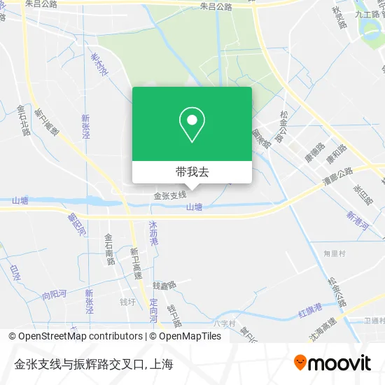 金张支线与振辉路交叉口地图