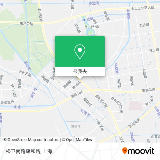 松卫南路康和路地图