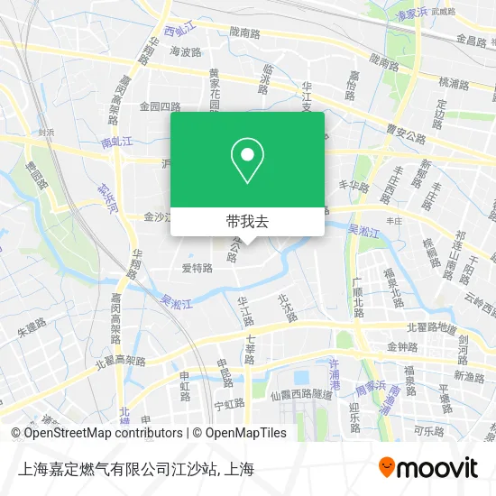 上海嘉定燃气有限公司江沙站地图