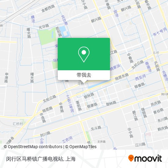 闵行区马桥镇广播电视站地图