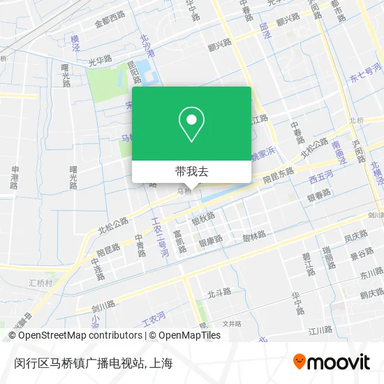 闵行区马桥镇广播电视站地图