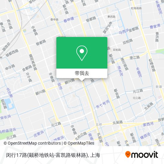闵行17路(颛桥地铁站-富凯路银林路)地图