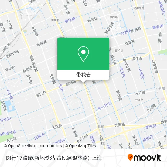 闵行17路(颛桥地铁站-富凯路银林路)地图