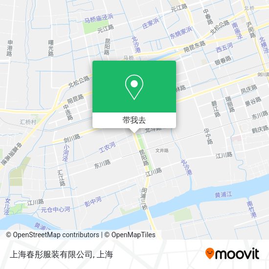 上海春彤服装有限公司地图