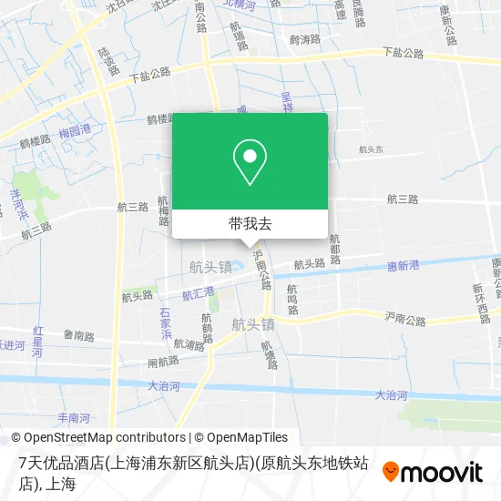 7天优品酒店(上海浦东新区航头店)(原航头东地铁站店)地图