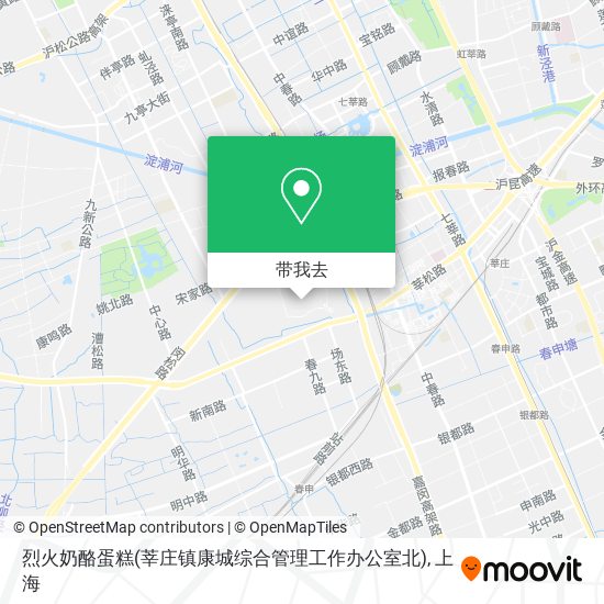 烈火奶酪蛋糕(莘庄镇康城综合管理工作办公室北)地图