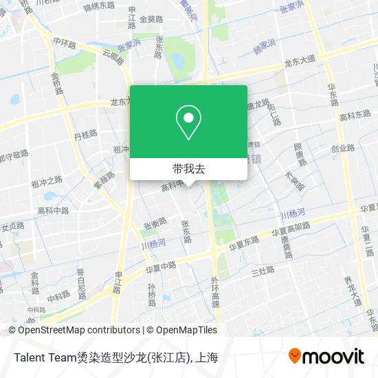 Talent Team烫染造型沙龙(张江店)地图