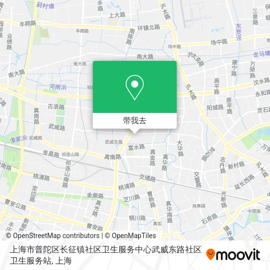 上海市普陀区长征镇社区卫生服务中心武威东路社区卫生服务站地图