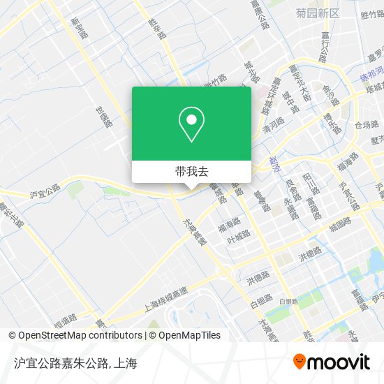 沪宜公路嘉朱公路地图