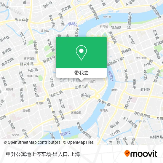 申升公寓地上停车场-出入口地图