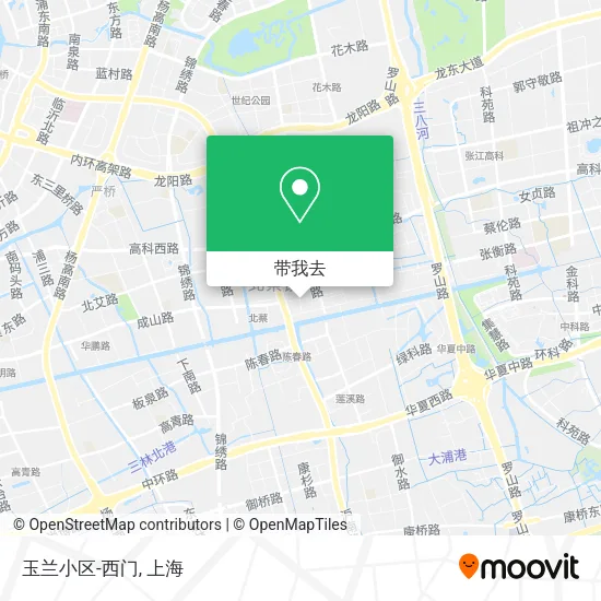 玉兰小区-西门地图