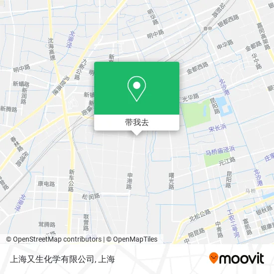 上海又生化学有限公司地图