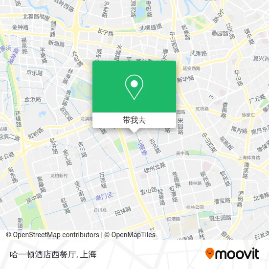 哈一顿酒店西餐厅地图
