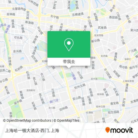 上海哈一顿大酒店-西门地图