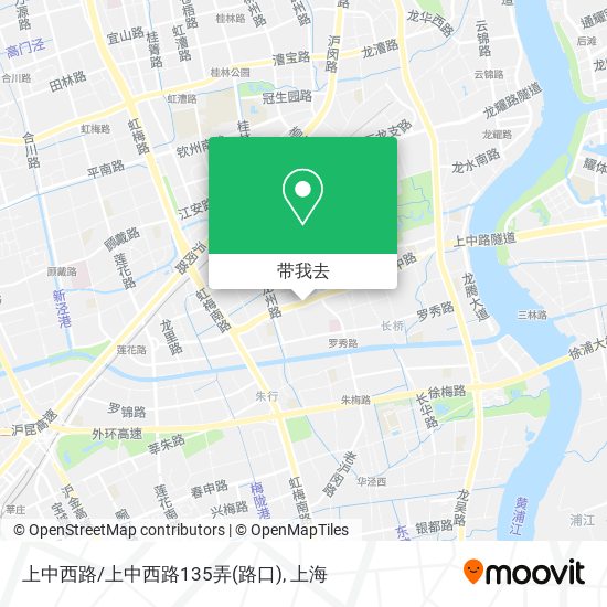 上中西路/上中西路135弄(路口)地图